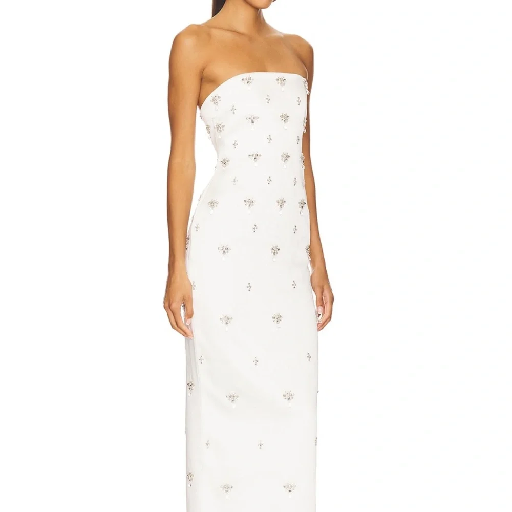 Retrofete White Strapless Dress - Picture 2 of 14